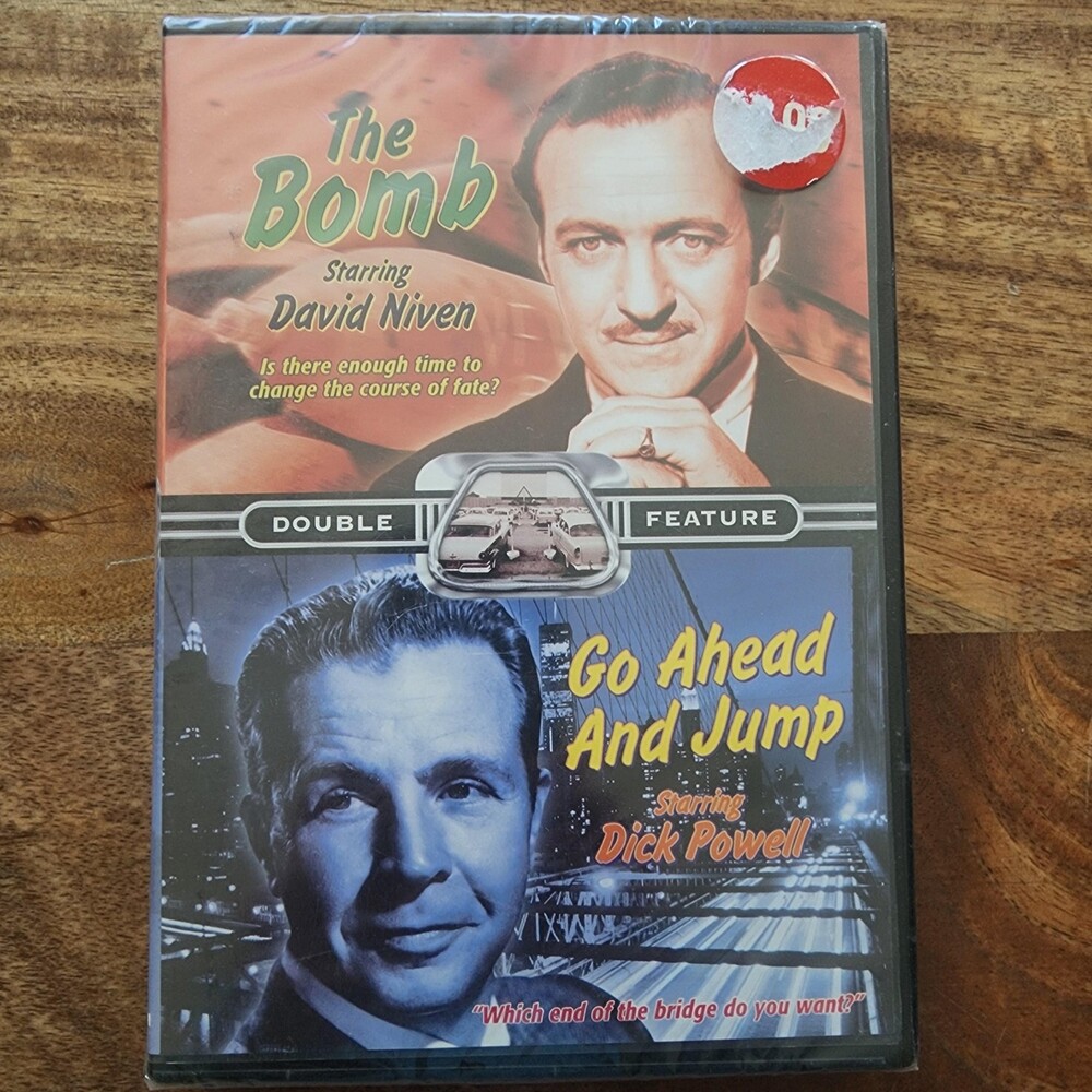 The Bomb / Go Ahead And Jump DVD B&W David Niven Dick Powell Cascadia New Sealed
